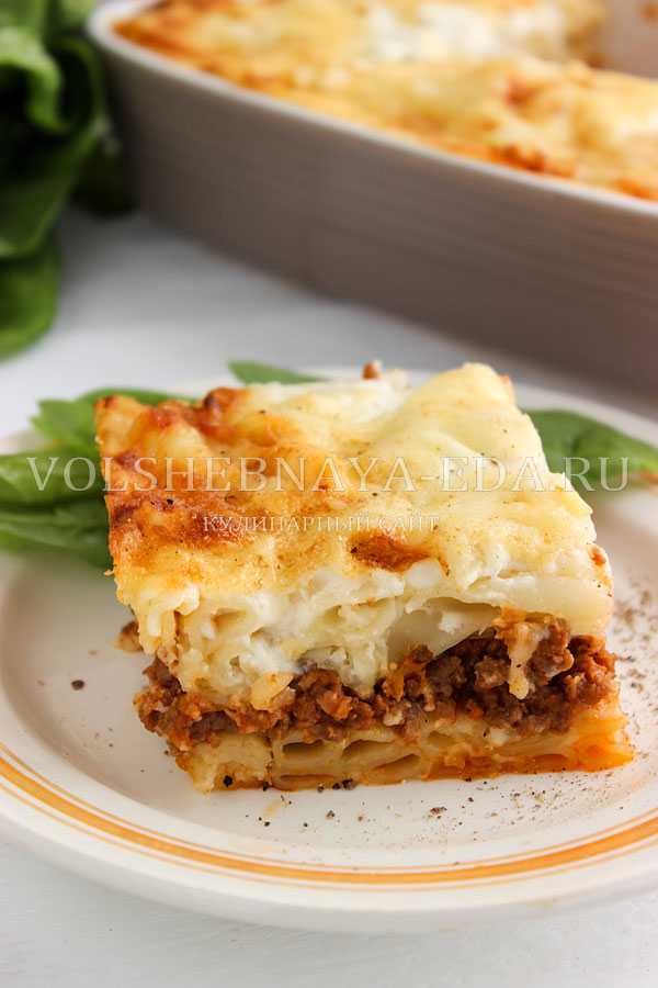 Пастицио греческая кухня,запеканки,кулинария,мясные блюда,фарш