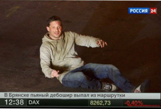 Кадр с актером Томом Харди стал мемом Рунета