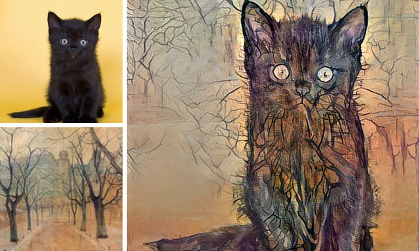 удивительные коллажи из случайных фотографий, нейронная сеть