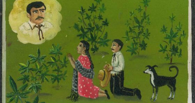 «Послал хороший урожай марихуаны»: за что мексиканцы благодарят святых культура,курьезы,Мексика,ретаблос