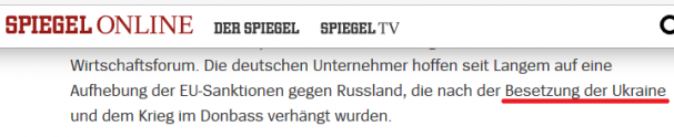 Гримасы пропаганды: Spiegel сообщил читателям, что Россия захватила Украину