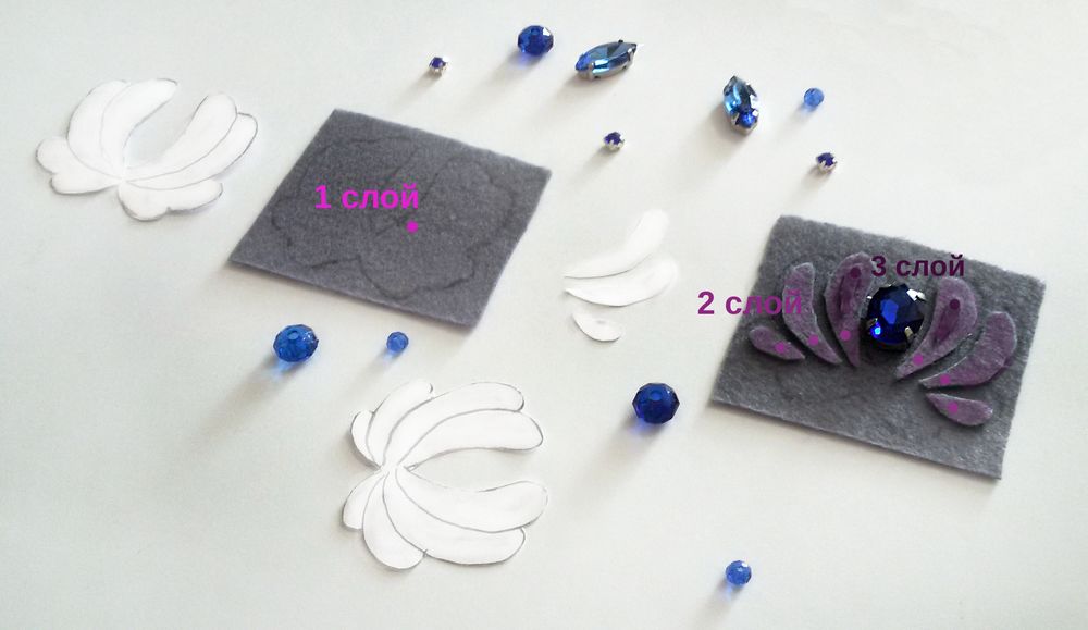 Делаем на длинных перчатках декор под гжель гжель,одежда,рукоделие,своими руками