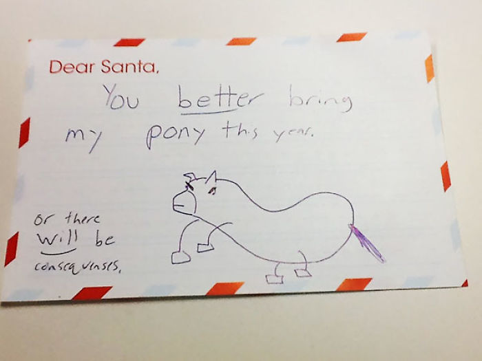 A Letter To Santa From My Brother's 5th Grade Class - 