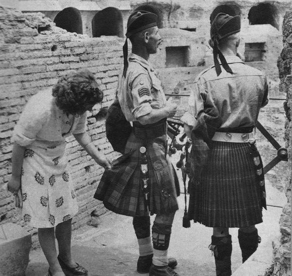 Шотландские солдаты в Италии, 1944 год. было, история, фото