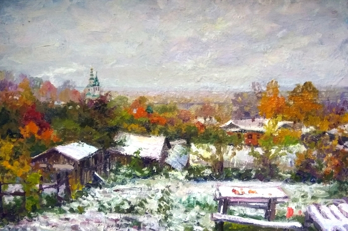 ХУДОЖНИК РОДИОНОВ ИГОРЬ.| ПЕРВЫЙ СНЕГ В ОКТЯБРЕ ВНОВЬ МНЕ ДУШУ ВСТРЕВОЖИЛ... 