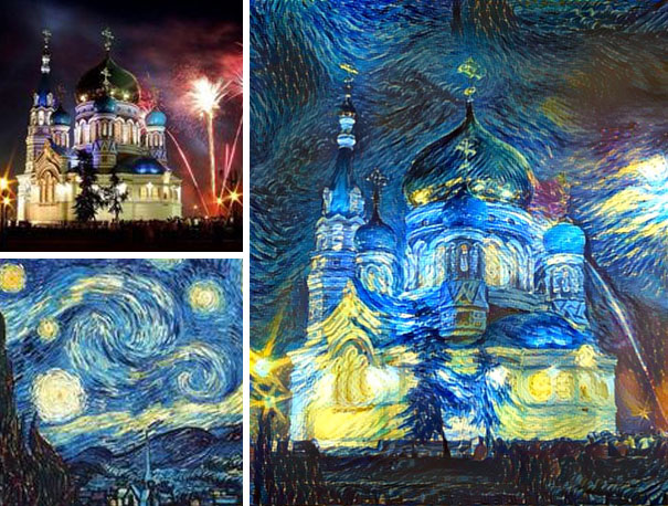 удивительные коллажи из случайных фотографий, нейронная сеть