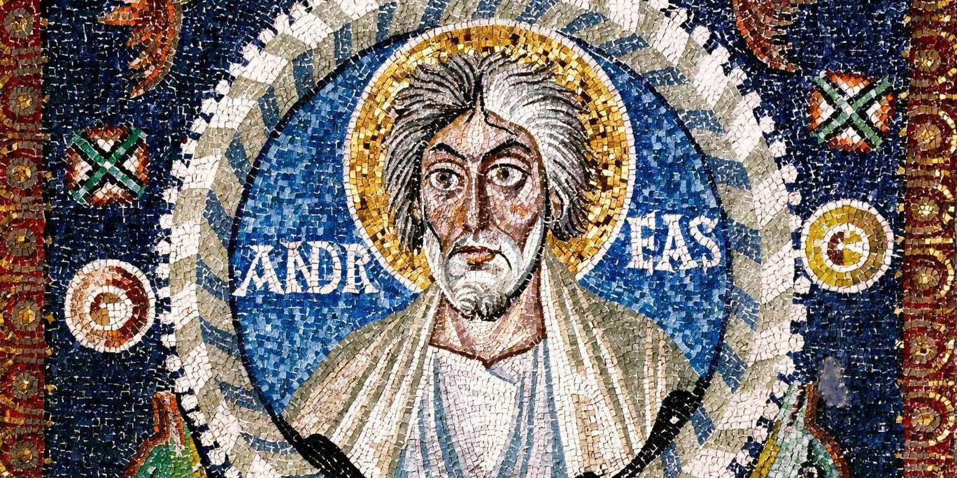 Андрей Первозванный на византийской мозаике