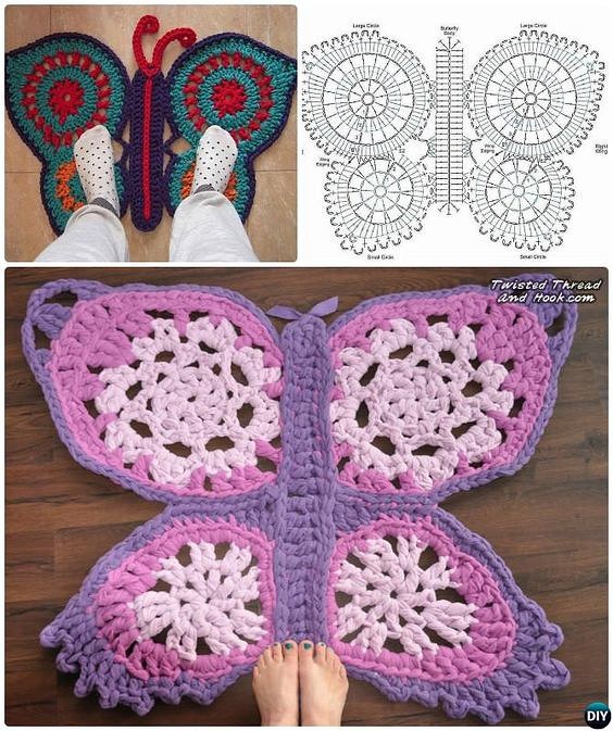 Забавный коврик для детской комнаты Забавный коврик для детской комнаты вязание крючком,своими руками