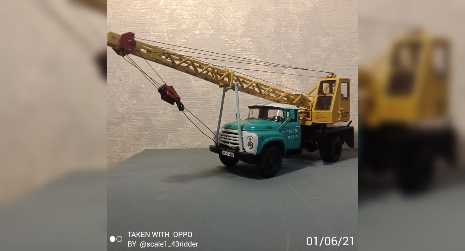 Масштабные модели советских грузовиков. Автокран АК-75В