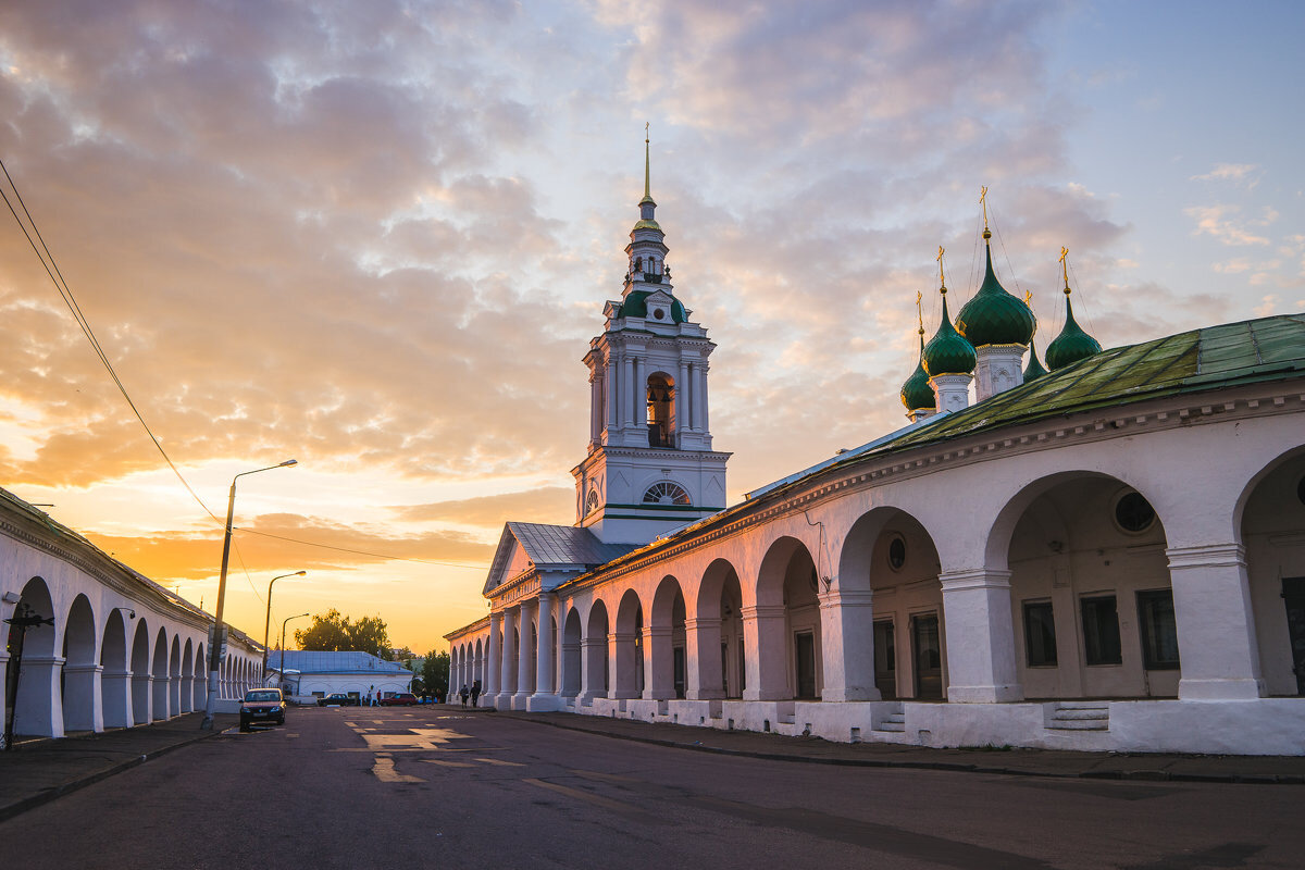 Как нарисовать торговые ряды в костроме