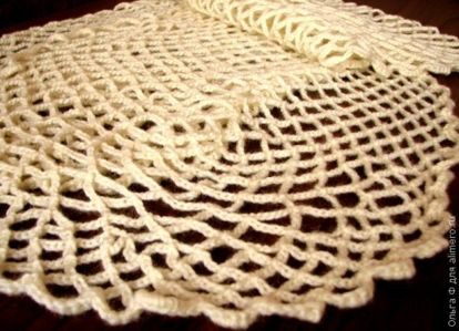 Ажурный шарф крючком Ажурный шарф крючком вязание крючком