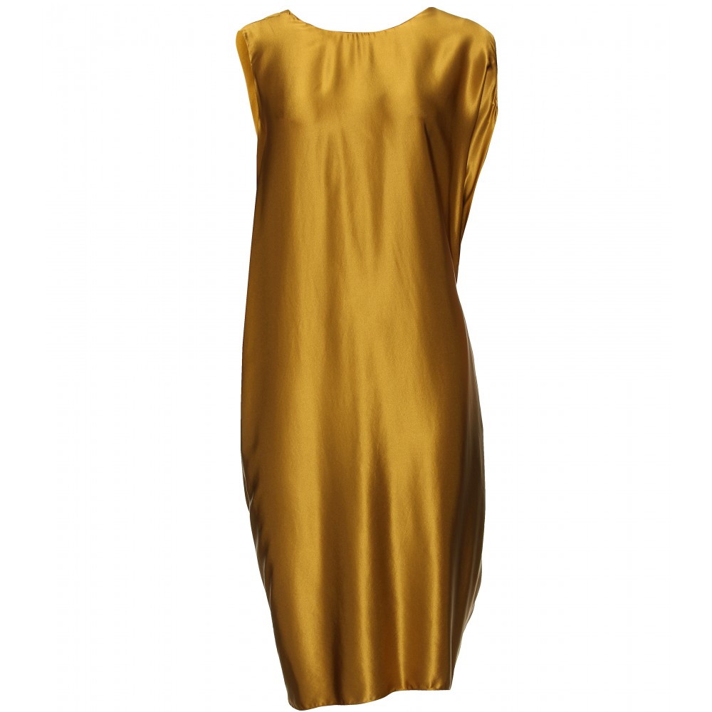 Золотистое платье для полной женщины 50 лет
