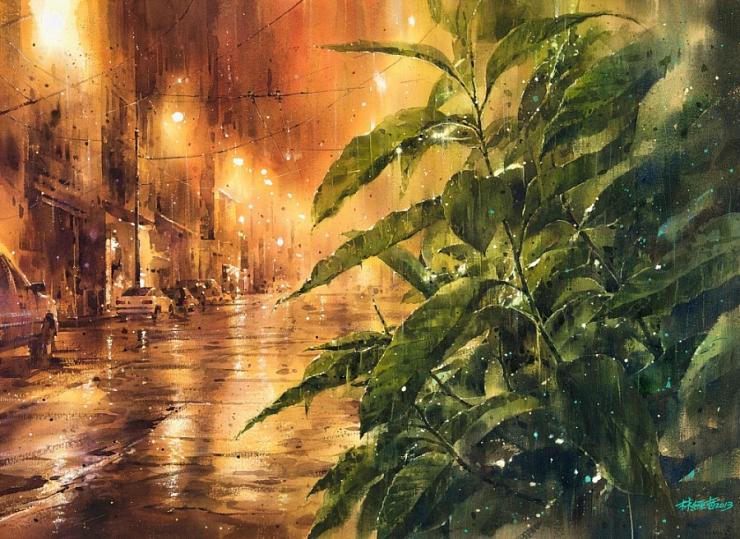Дождливая акварель Лин Чинг Че
