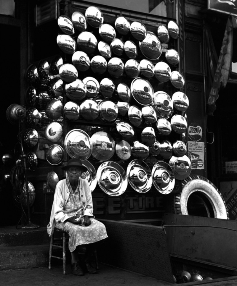 Продавец автомобильных колпаков, Нью-Йорк, 1944 СССР, авто, девушки, история, факты, юмор