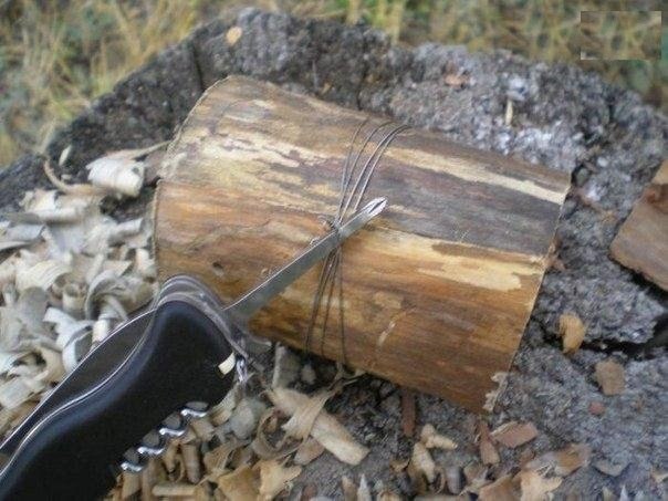 Делаем своими руками финскую свечу Делаем своими руками финскую свечу дерево,поделки,самоделки,своими руками,сделай сам,умелые руки