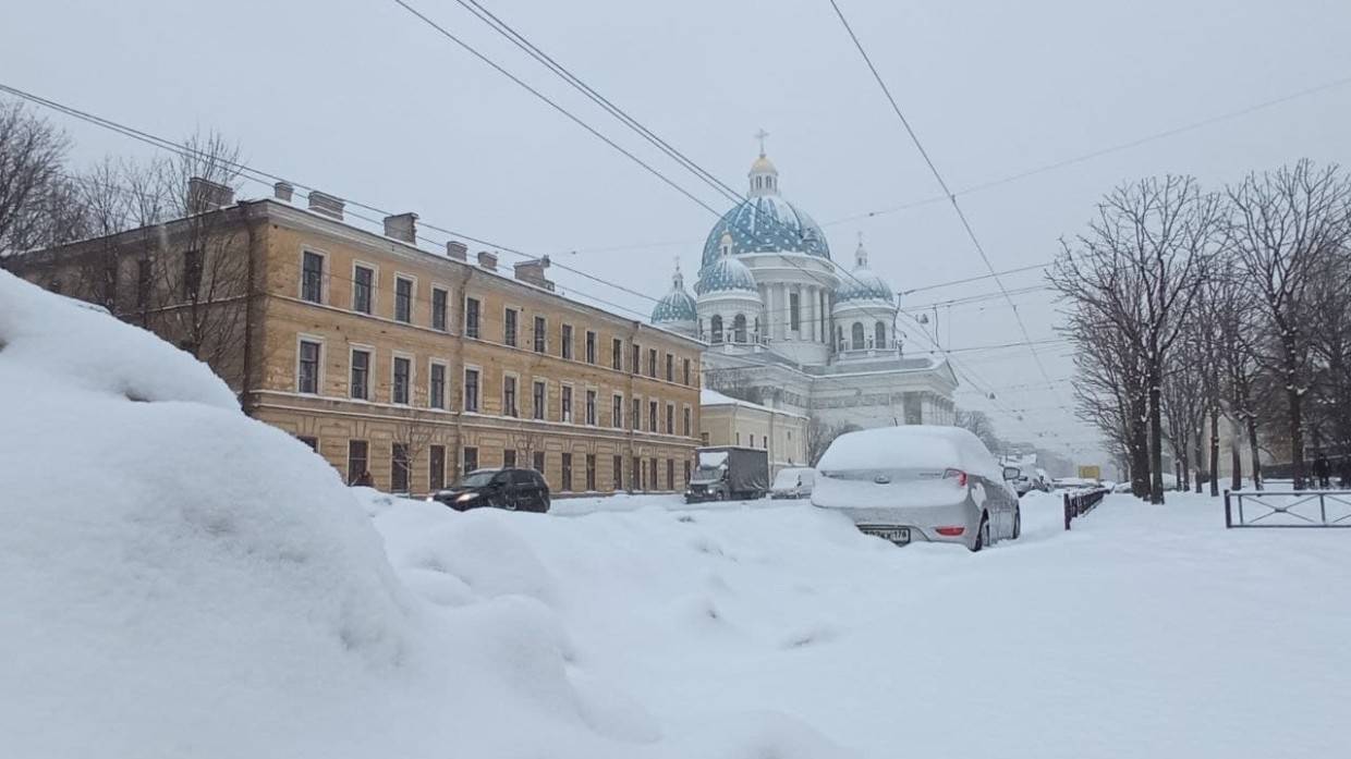 Петербургские коммунальщики не справились с организацией уборки улиц в условиях снежного коллапса