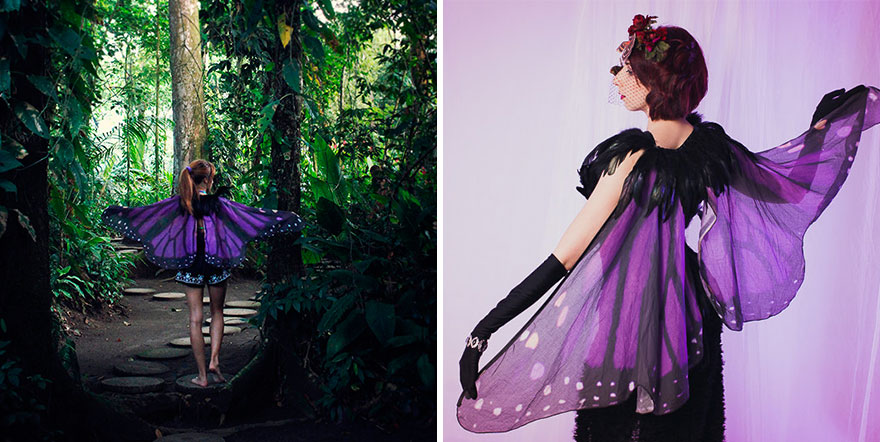 шарф ручной работы превращает вас в бабочку