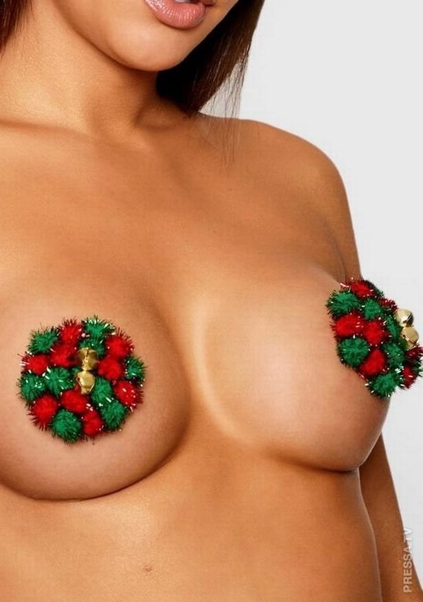 Рождественское украшение груди в виде пудинга 