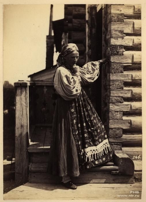 Крестьянка Тверской губернии. 1870-е Крестьяне, россия, старые фото