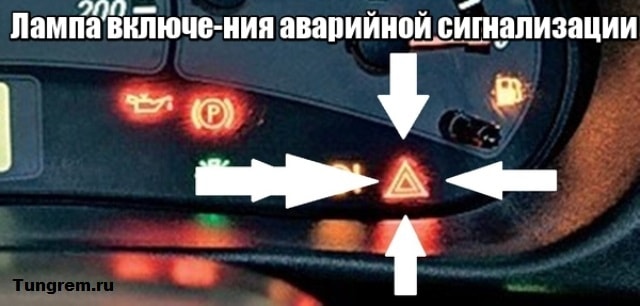 Лампа включения аварийной сигнализации