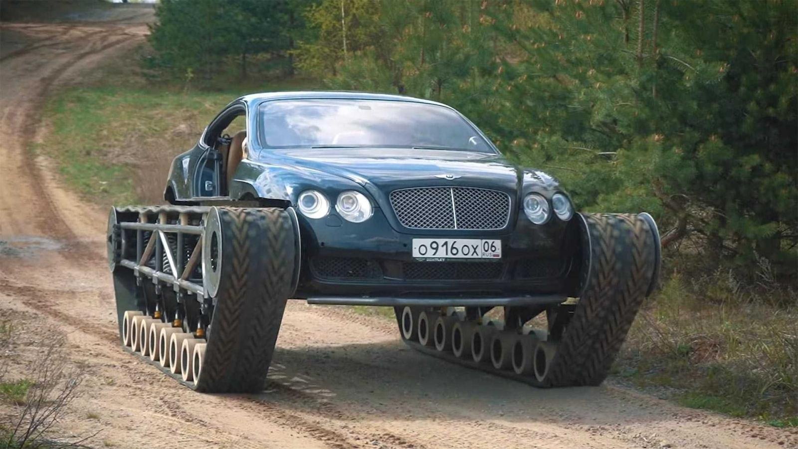 “Bentley Continental gt на гусеницах