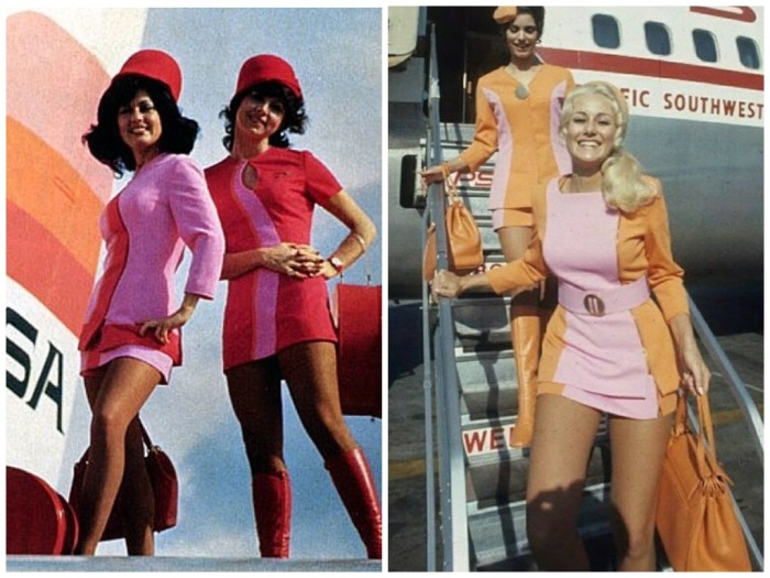 У каждой авиакомпании в 1960-х годах была своя униформа / Фото: yandex.ua