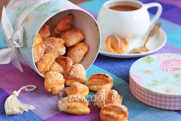 Фото печенья «Ушки» из творога