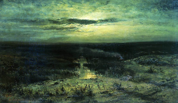 * "Лунная ночь. Болото", 1870, 46×80 см