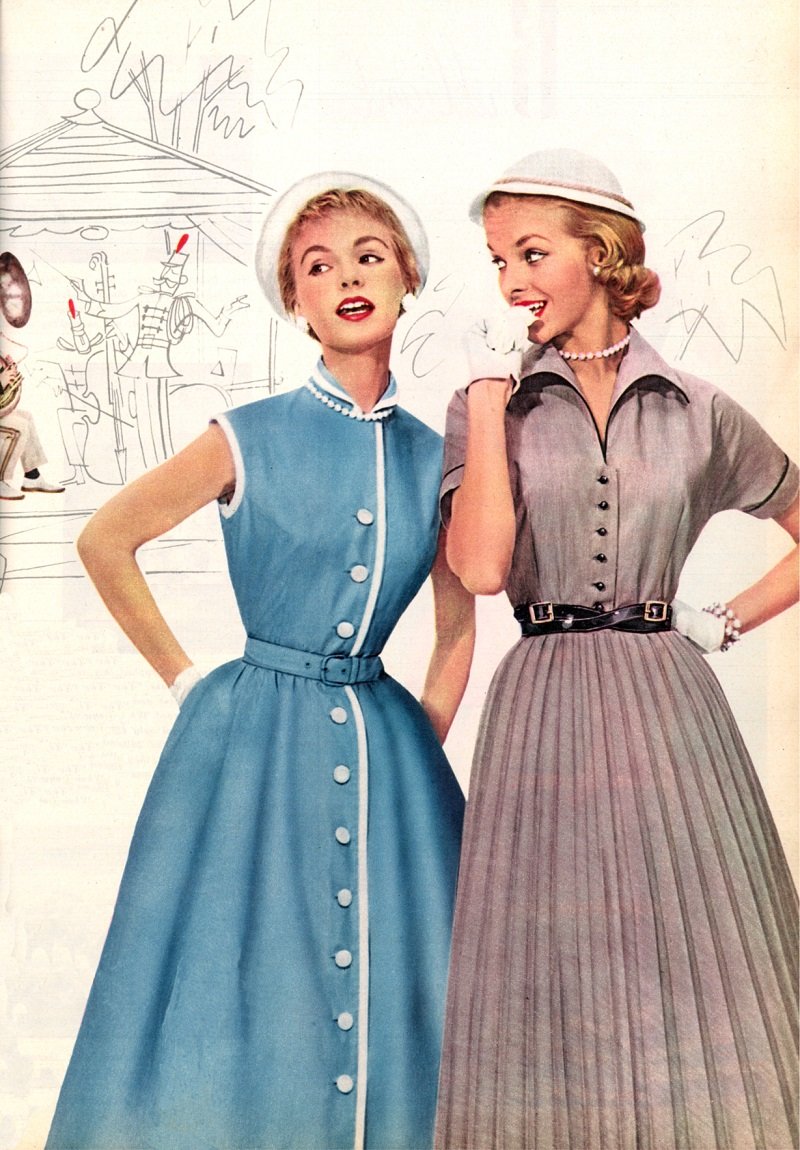 Женские платья 1950 годов