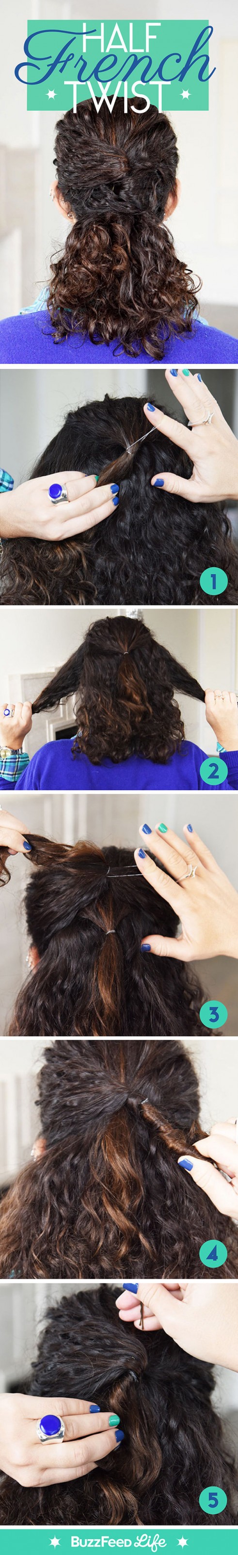 17 красивых причесок для кудрявых волос волосы,красота,мода и красота,прически