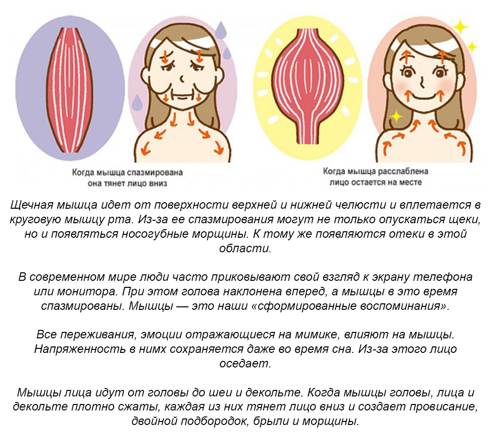 Щеки причина. Массаж для расслабления мышц лица. Как расслабить мышцы лица. Массаж лба для расслабления мышц. Почему опускаются щеки.