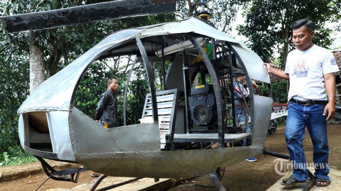 Мусорное решение проблемы пробок: Индонезиец сделал собственный вертолет из мусора ужас