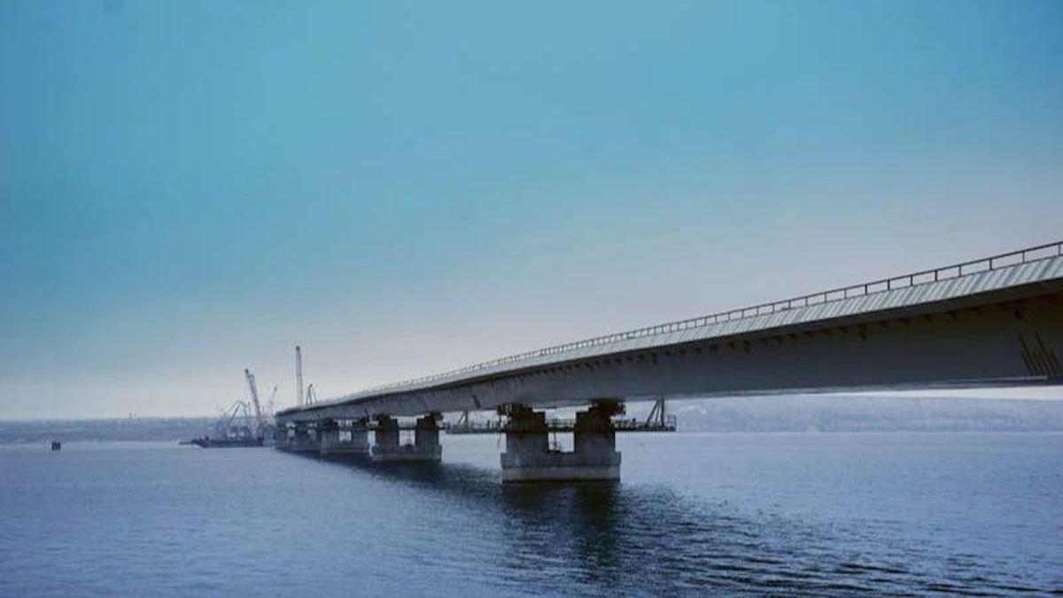 Длина нового моста через волгу. Волжский мост Тольятти. Самара мост через Волгу. Новый мост через Волгу в Тольятти. Мост на воде.