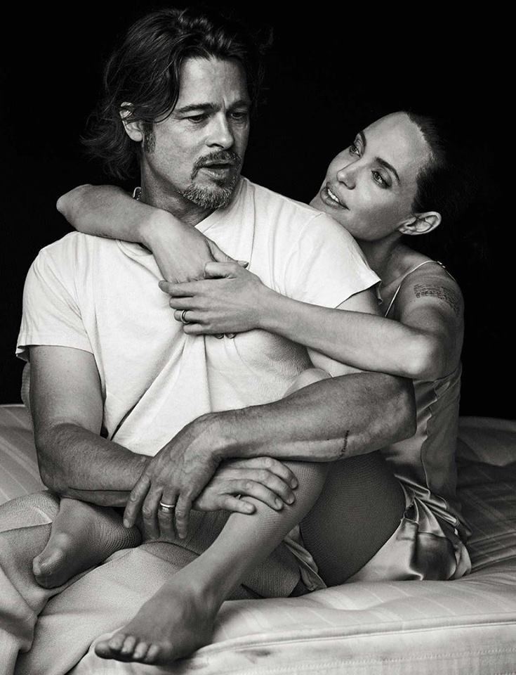 Фотосессия Анджелины Джоли и Брэда Питта