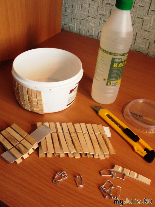 Идеи декора из прищепок из прищепок