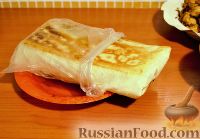 Фото к рецепту: Шаверма (шаурма) со свининой, курицей, картофелем