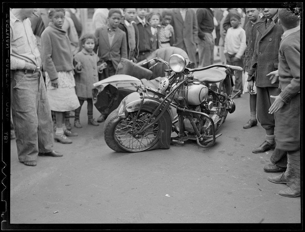 Авария с участием мотоцикла, 1938 год
