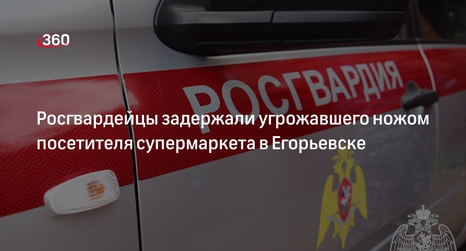 Росгвардейцы задержали угрожавшего ножом посетителя супермаркета в Егорьевске