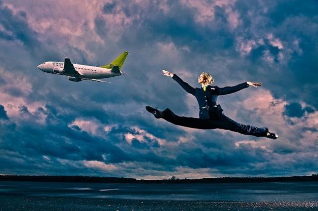 Стюардесса, самолет, форма