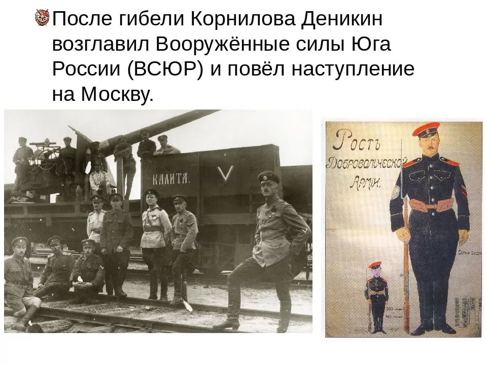 Всюр. ВСЮР Гражданская война. ВСЮР командовал. Вооружённые силы Юга России.