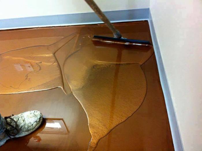 Эпоксидная смола делает пол не только красивым, но и идеально ровным. Эпоксидная смола делает пол не только красивым, но и идеально ровным.