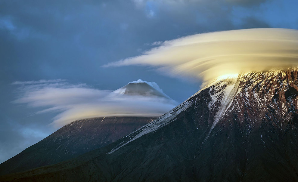Красота вулканов на полуострове Камчатка