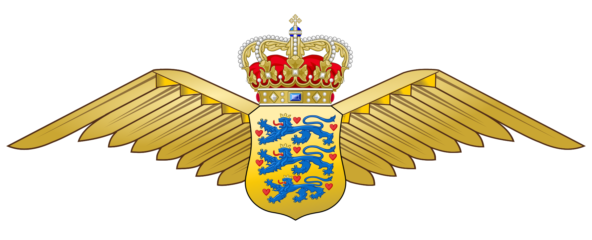 Royal Danish Air Force wings.svg