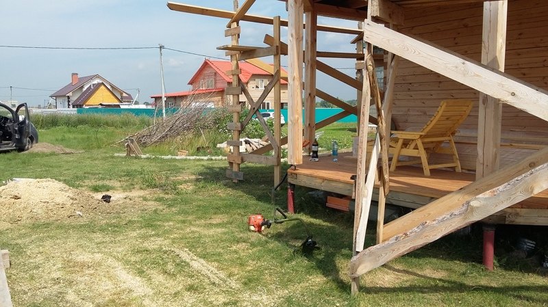 Как я строил баню баня, деревня, огород, стройка