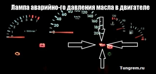 Лампа аварийного давления масла Калина