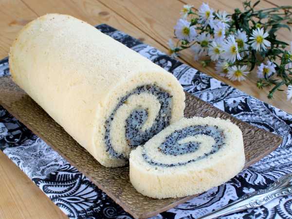 Готовим маковый рулет без дрожжей