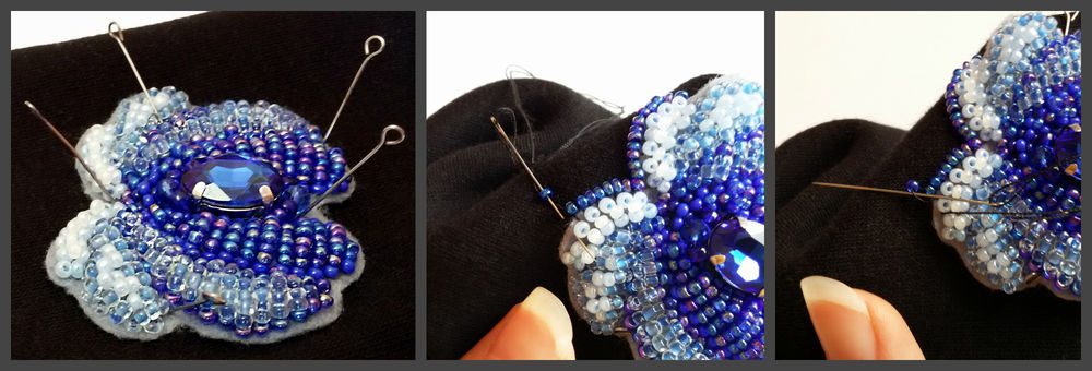 Делаем на длинных перчатках декор под гжель гжель,одежда,рукоделие,своими руками