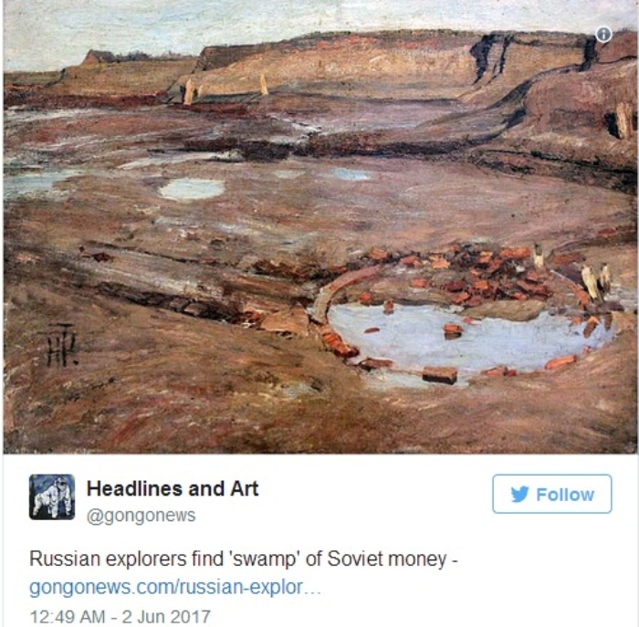 Найден клад, в котором миллиард советских рублей