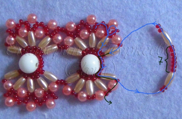 Плетение ажурного цветочного браслета: мастер-класс женские хобби,поделки,своими руками,украшение своими руками,фенечка