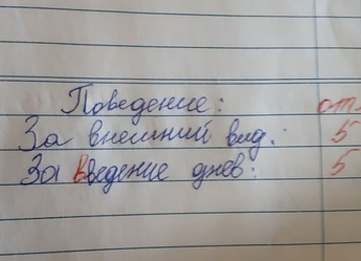 20 пометок учителей, от которых опешили мальчишки и девчонки, а также их родители